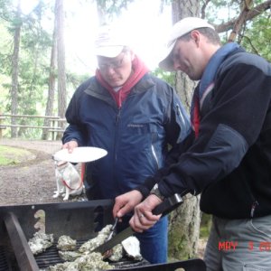 These guys were just 
great at the barbeque!
   Steve (GOYO) 
  Karl (C-DAISY)