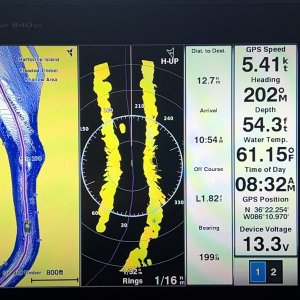 Chart Plotter in 1/16 mile fog