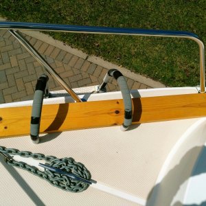 Swim ladder at bow