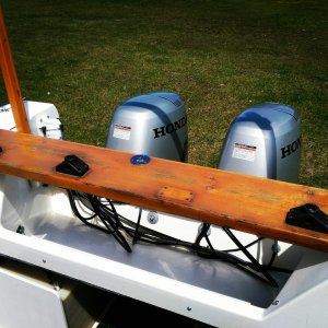 rod holder,downrigger & flag mount; seat; ouside way around camperback