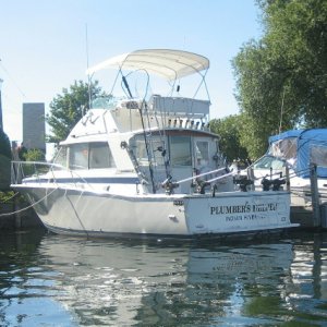You can't have enough downriggers, rod holders, or poles for fishing on the Great Lakes.