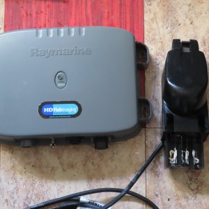 Media 'Raymarine DSM250 Digital Sounder Module, Airmar Transom Mount Depth Transducer' in album 'Raymarine Electronic System for Sale.  Radar, C80 Chart Plotter, Auto Pilot, Fish Finder, Transducer'