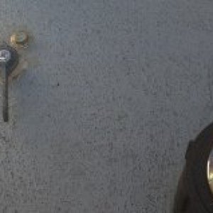 \"This N That\" - Master mechanical fuel switch for port, starboard, and main fuel tanks.
