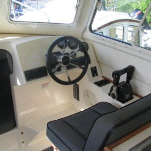 Another view of The helm - Still need to install the electronics!