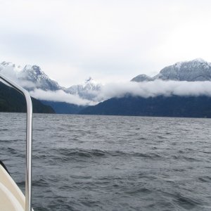 Heading up Jervis Inlet