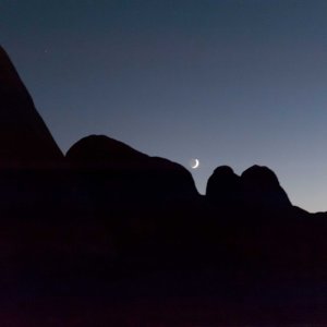 Shootin' the Moon.

I am surprised there aren't bats in the photo.   I've never seen so many as there were at Oak Canyon.
