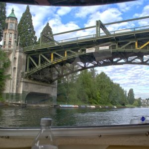 Under the Montlake Bridge