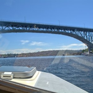 Media 'Aurora Bridge heading east' in album 'Launching early on Memorial day at Magnuson Park'