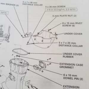 Media 'under cover rubber parts' in album 'extension case oil leak'