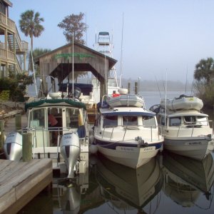 Rafting after motor repair,  Bay Town, Fl.