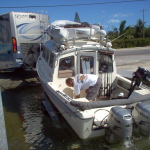 Launching Kurbit at Dodge Lake.