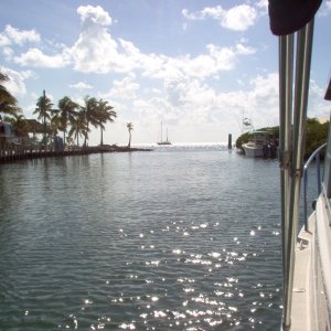 Exiting Knights Key.
