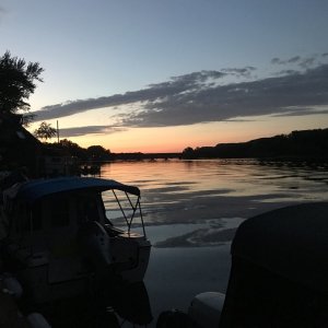 Sunset at Doug\'s Boathouse