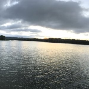Panoramic of the Lansing sunrise.