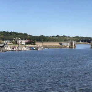 Media 'Here you can see the Flood Gate we enter through to the Port of Dubuque Marina.' in album 'Photo by Gary Fairbrother'