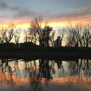 Burlington IA sunset