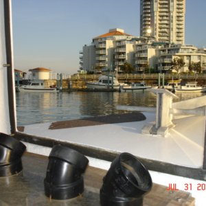 View of Nanaimo from the
ferry shuttle