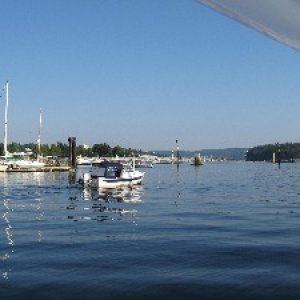 Brock on Bambina underway Saturday am