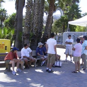 Catalina 2007 - Aw, shade.
Kathy, Scott, Jim, Ron, Miles, Steve, Sue, Joel and PJ
