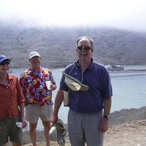 Catalina 2007 - Ron wants to make sure his hat will not blow away
