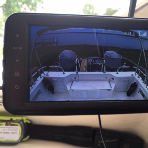 Love my HD wireless rear camera. Nice to know what cockpit passengers are doing (or if still aboard)