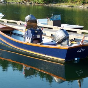 cool looking retro skiff