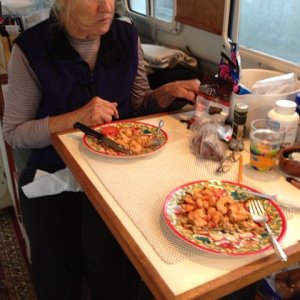 Convertible dinette.  Extended seating (seats 4)