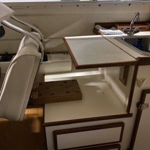 Folding kitchen counter extension