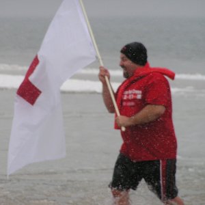 Kiwanis Polar Bear Plunge 2008
Temp Mid 20's with water at 33
