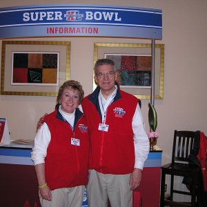 Super Bowl XL - Larry K & Wendy K as Hotel Ambassaddors at the Marriot Renaissance Center Detroit