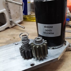 Media 'motor, locking gear in new location, and spinoff gear' in album 'broke the cav plate summer 2020 in the san juans.  I remember hitting a large stick, but didn't even think to look for damage.  the wife noticed this after we pulled the boat out in bellingham'