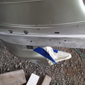 prepping for the fiberglass