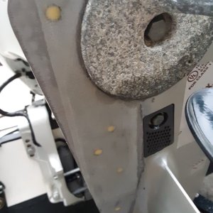 Media 'bottom I just put a single piece of 6oz and west system 105' in album 'broke the cav plate summer 2020 in the san juans.  I remember hitting a large stick, but didn't even think to look for damage.  the wife noticed this after we pulled the boat out in bellingham'