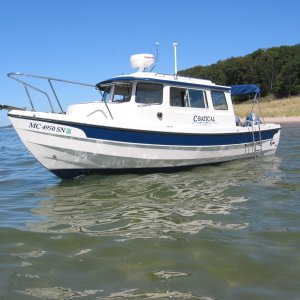(C-batical) Anchored in Lake Michigan near Grand Haven, MI