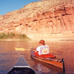 (C-batical) Kayaking Green River, Utah in July, very hot, simply beautiful