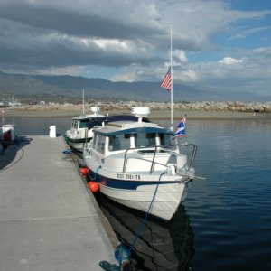 Islander and Rana Verde at the 2005 Santa Barbara Cruise.