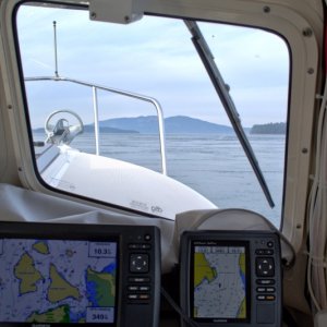 Runnng up Bellingham Channel against the tide