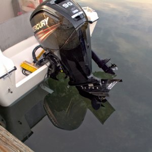 Depth sounder reading 2.8 ft, and not a super low tide, but it was slightly minus.