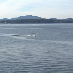 Looking over towards Orcas