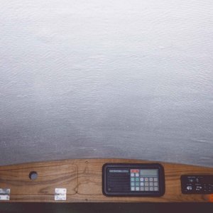 Media 'Overhead shelf face made out of solid 1/2" teak. 1998' in album 'Lake Chelan 05. Doing her best.'