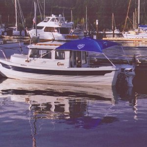 Media 'Works great for the sun. Not so great for the rain.' in album 'Lake Chelan 05. Doing her best.'