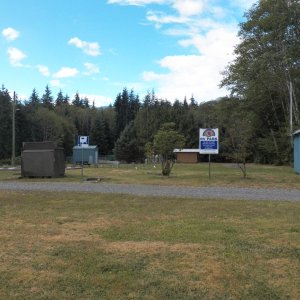 A quarter mile away was the town's RV park.  Not a single vehicle.