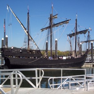 One of Chris Columbus' ships, those people must have been crazy