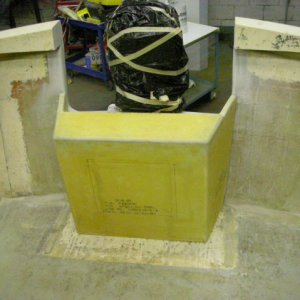 transom box ready to be glassed in, 52 pounds lighter than the one i took out, much more compact too, fuel will move to the sides of the boat
