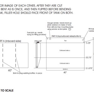 Diagram of saddle tank design.  So far they have performed well.