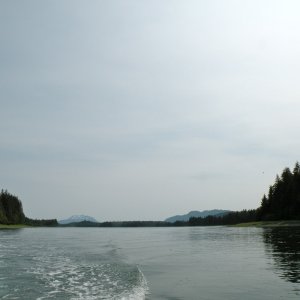 Another southbound view heading out of inlet