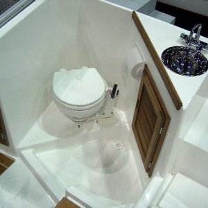 (C-Ranger R25) Note lack of clearance around faucets and sink
