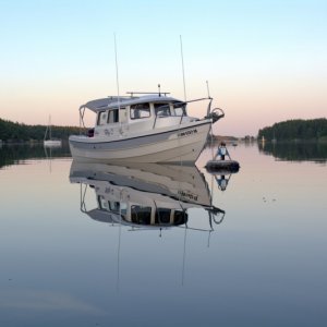 Later in the evening, one last trip ashore before bedtime