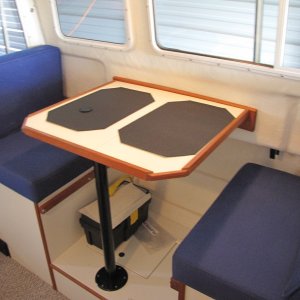 Media 'Dinette made the placemats out of non-skid material. 4/26/2011' in album 'Looking into the pilothouse. 4/26/2011'