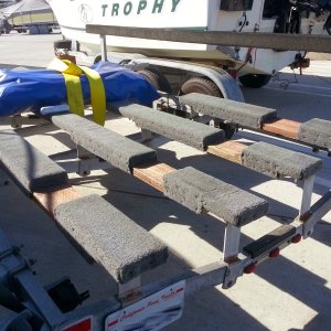 Trailer Bunks modified for Slings